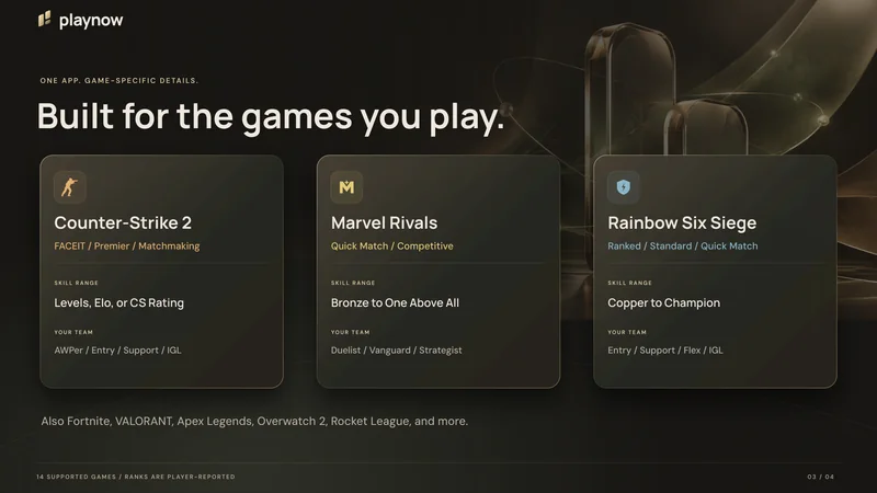 Built for the games you play.