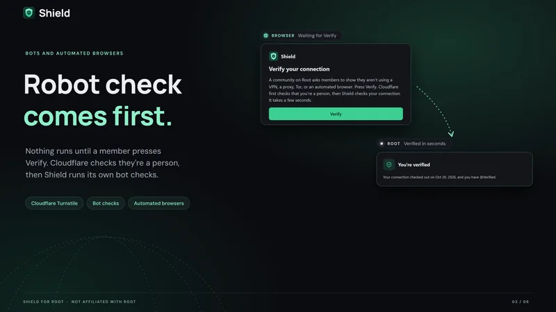 Robot check comes first.